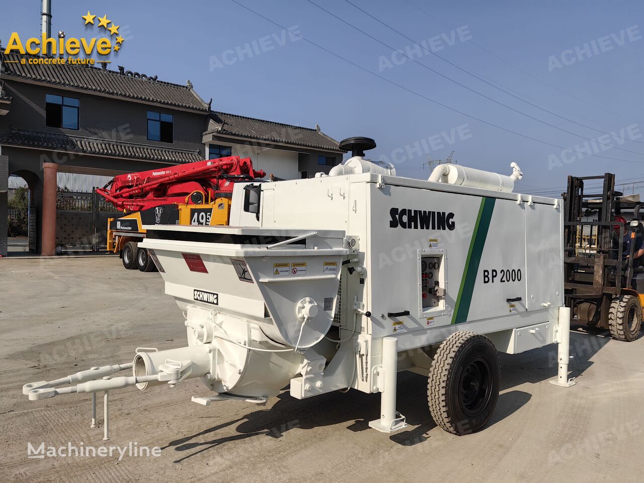 бетононасос стационарный Schwing BP2000 5000kg 2008 Concrete Pump With Brand New High Quality【ACH