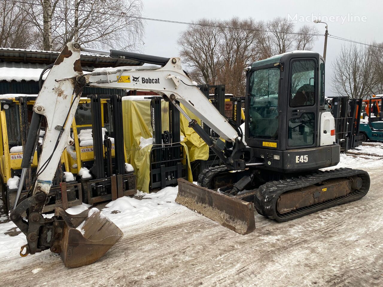 Bobcat E45 tracked excavator