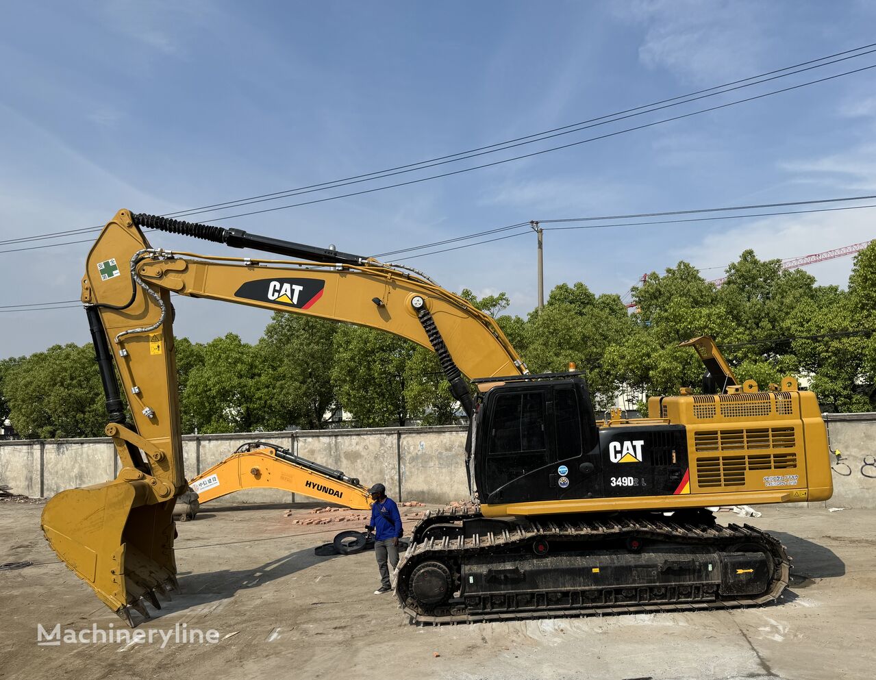 CAT 349D2L excavadora de cadenas