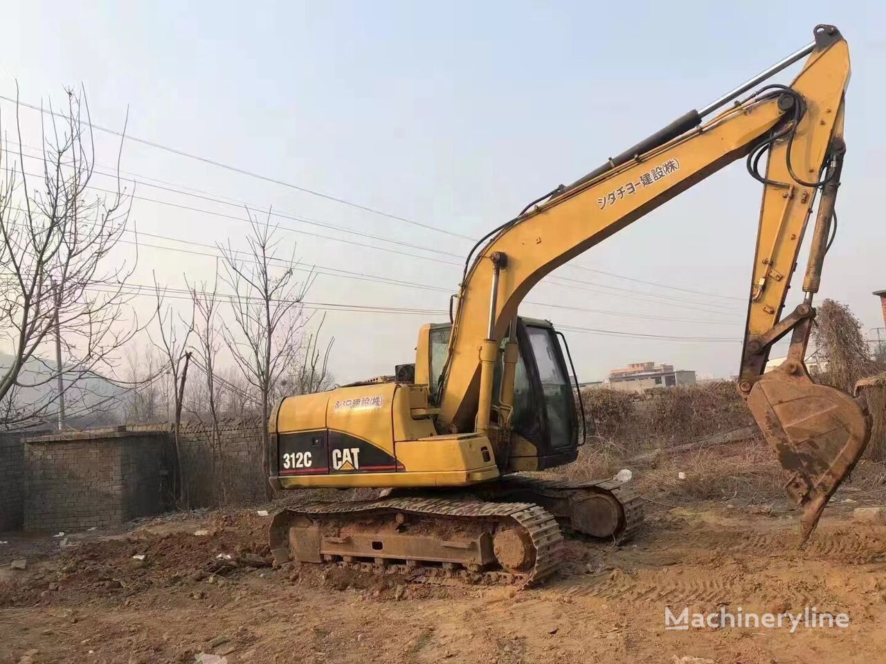 Caterpillar 312C tracked excavator