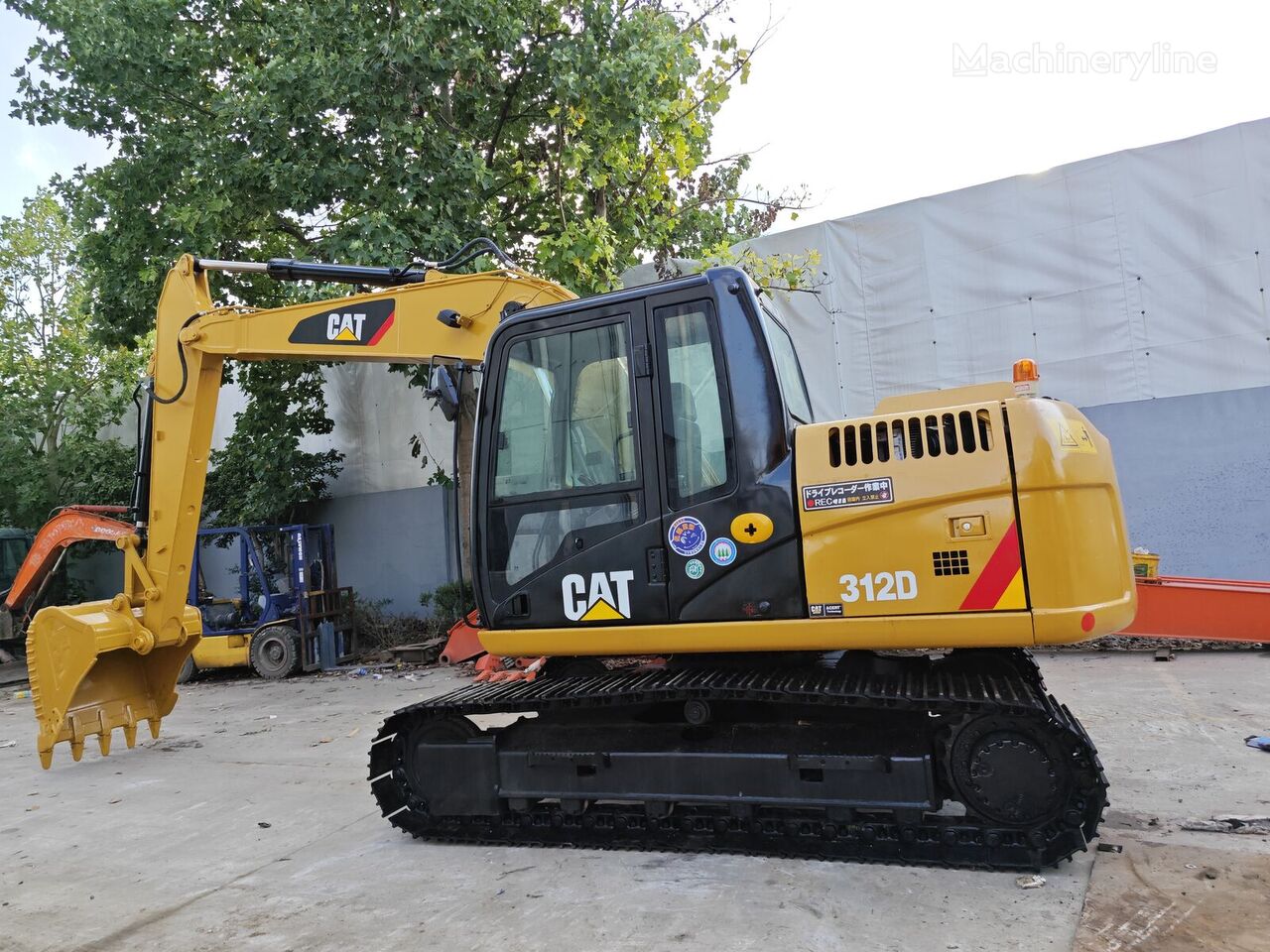 Caterpillar 312D tracked excavator