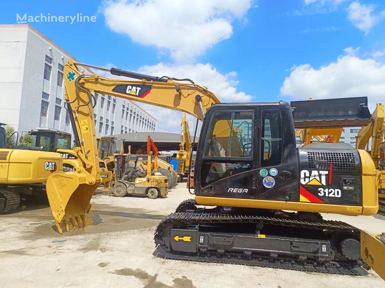 Caterpillar 312D tracked excavator