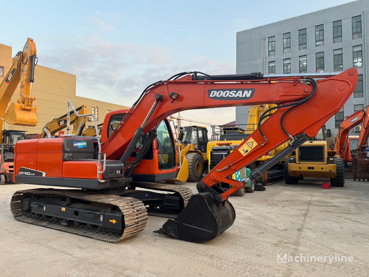 Doosan DX140 tracked excavator