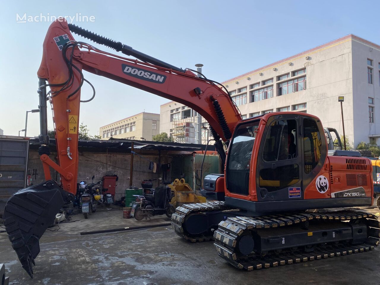 Doosan DX150 tracked excavator