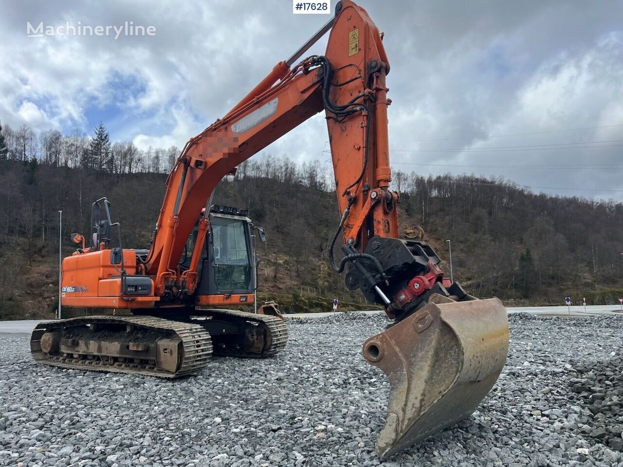 Doosan DX180LC-3 tracked excavator