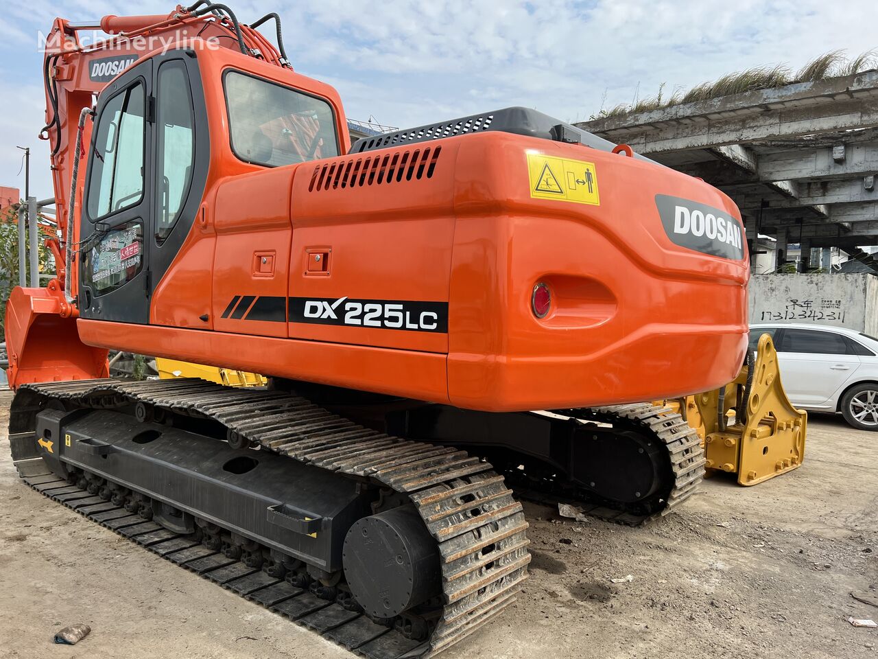 Doosan DX225 tracked excavator