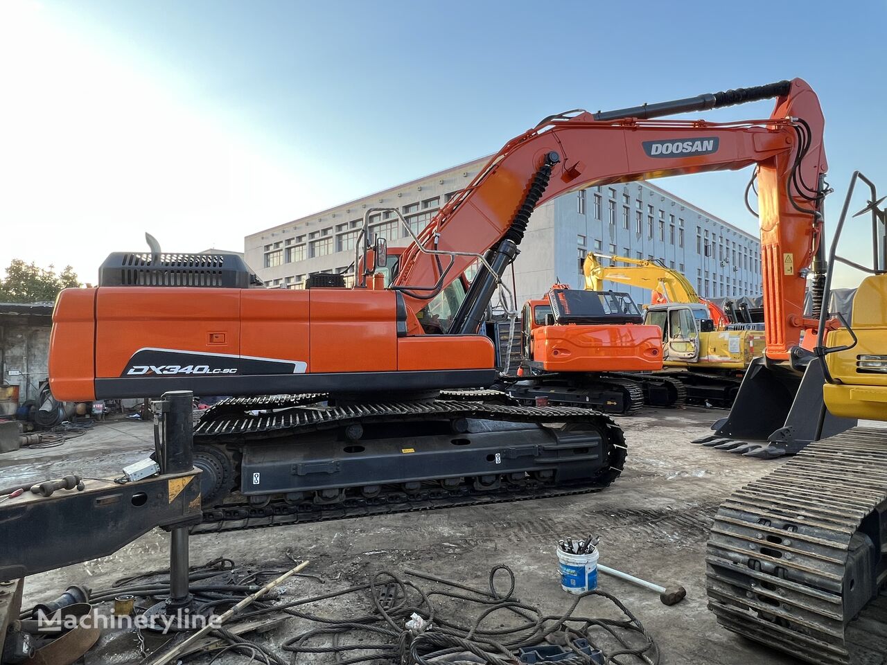 Doosan DX340 tracked excavator