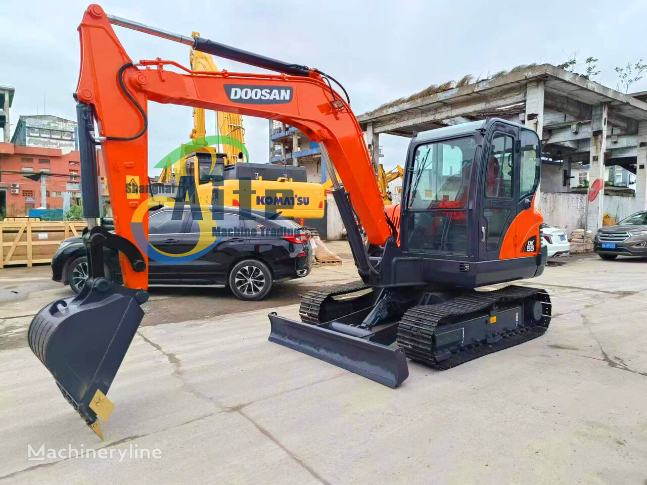Doosan DX55 tracked excavator