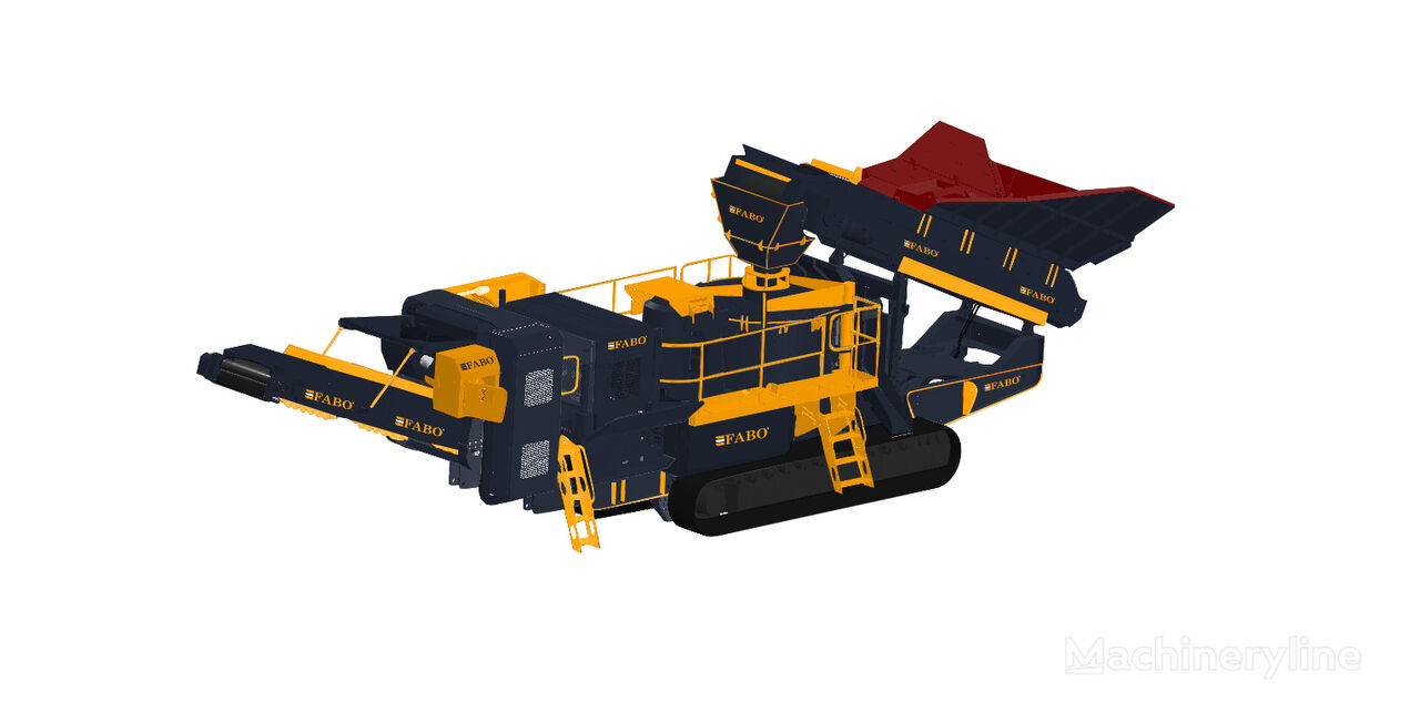 new FABO FTV-70 Vertical Shaft Crusher tracked excavator