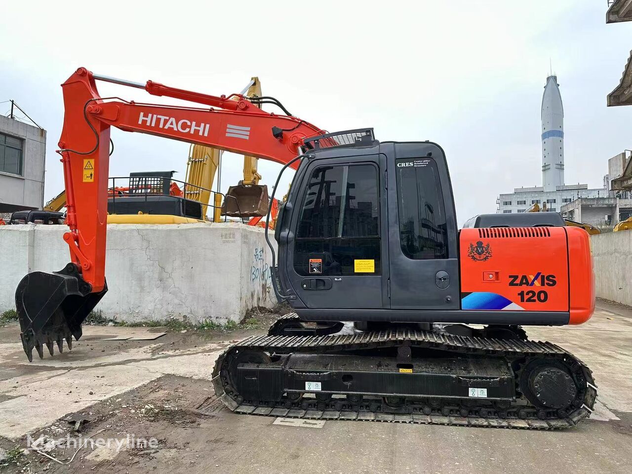 Hitachi ZX120 tracked excavator