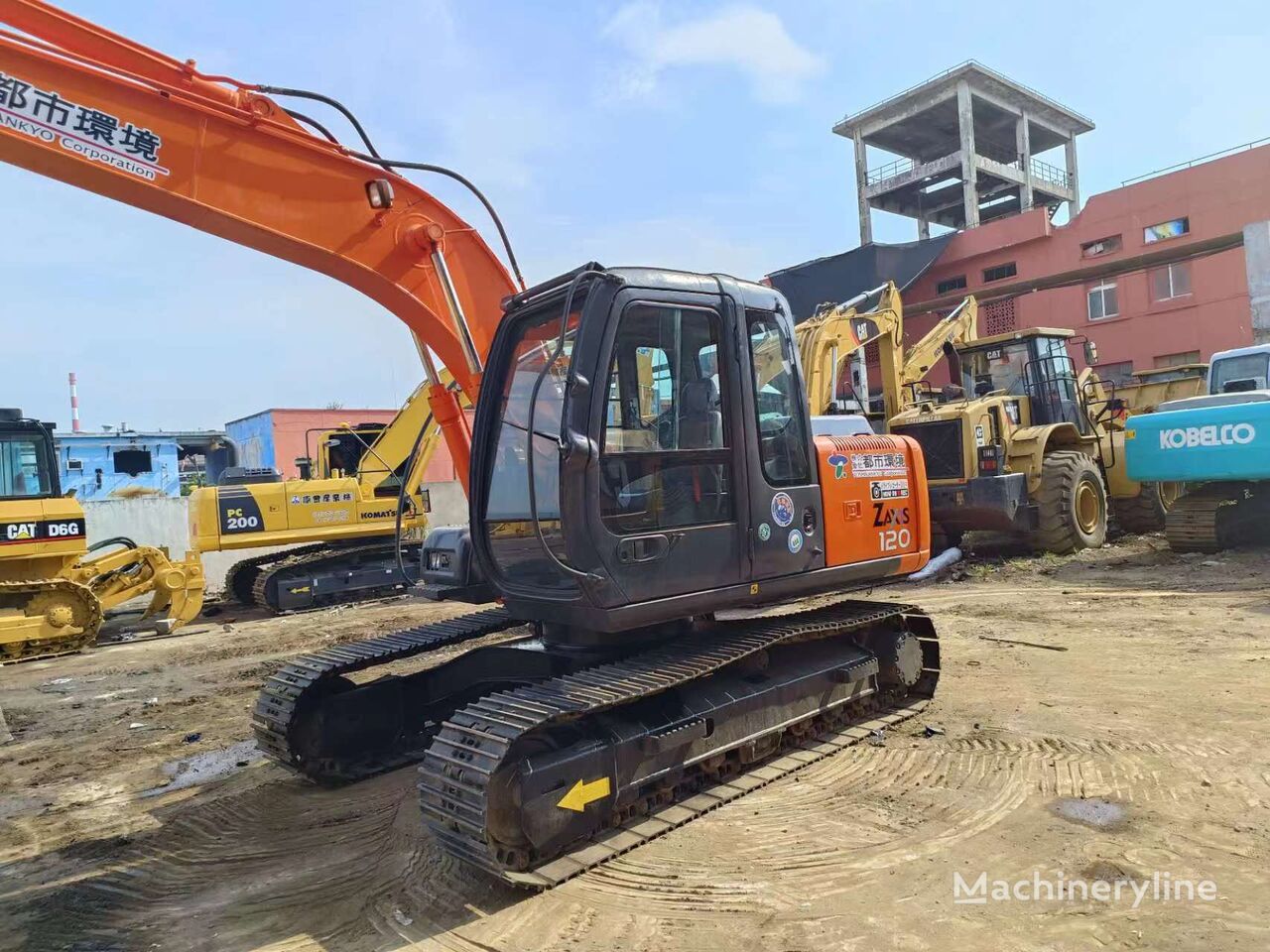 Hitachi ZX120 tracked excavator