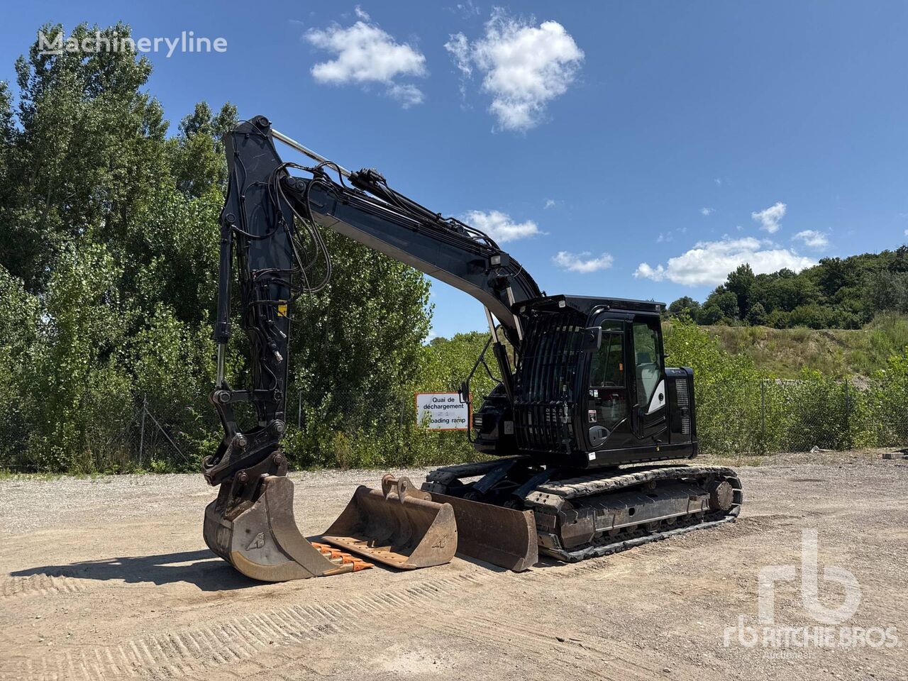 Hitachi ZX135US-6 Pelle Sur Chenilles Kettenbagger