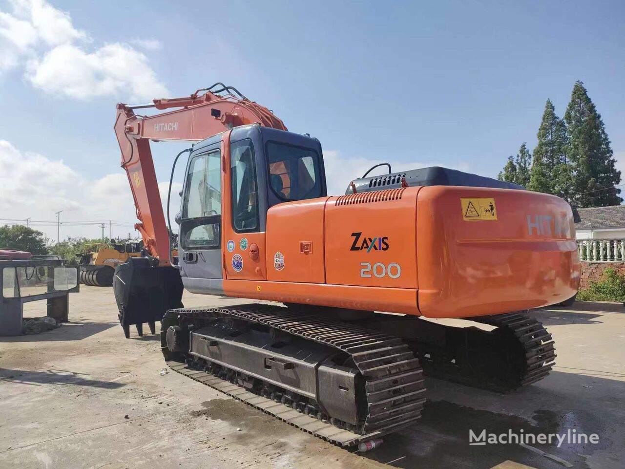 Hitachi ZX200 tracked excavator