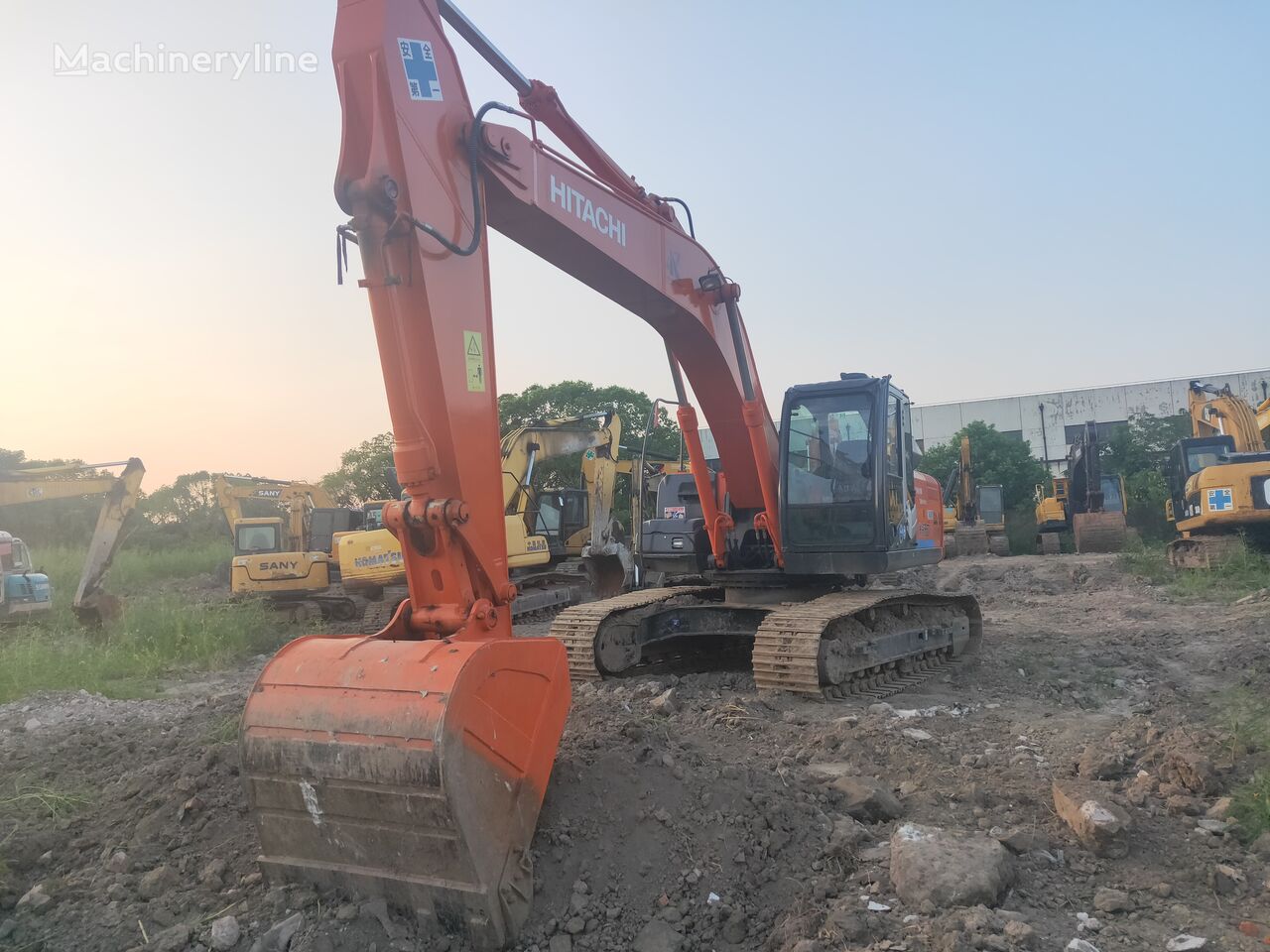 Hitachi ZX210 tracked excavator