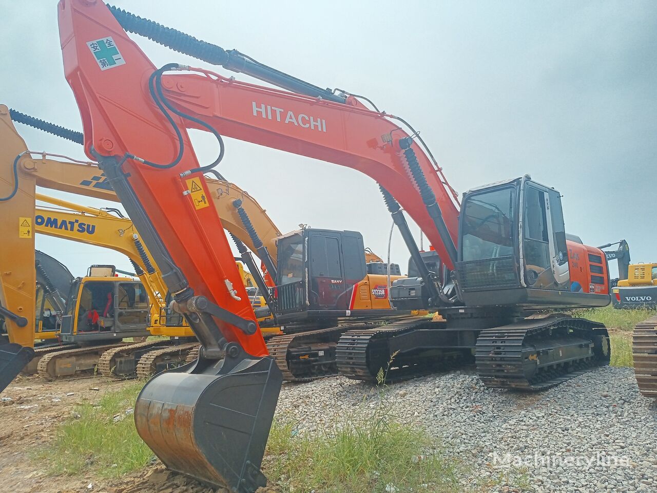 Hitachi ZX240 tracked excavator