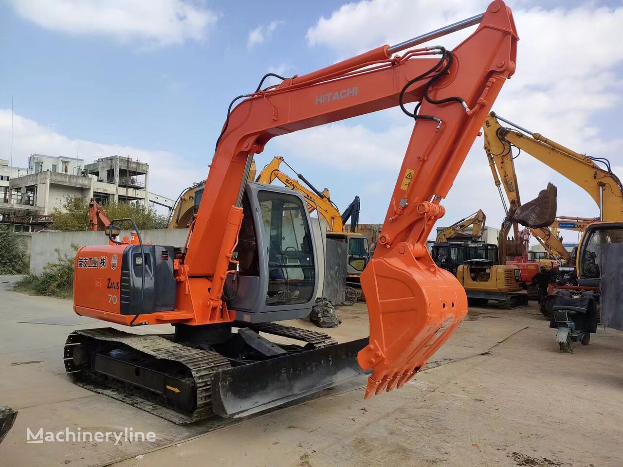 Hitachi ZX70 tracked excavator