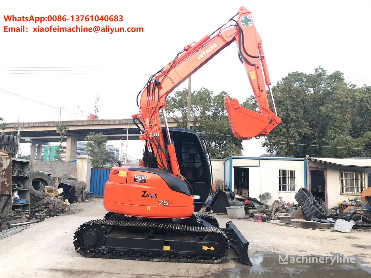 Hitachi ZX75 tracked excavator