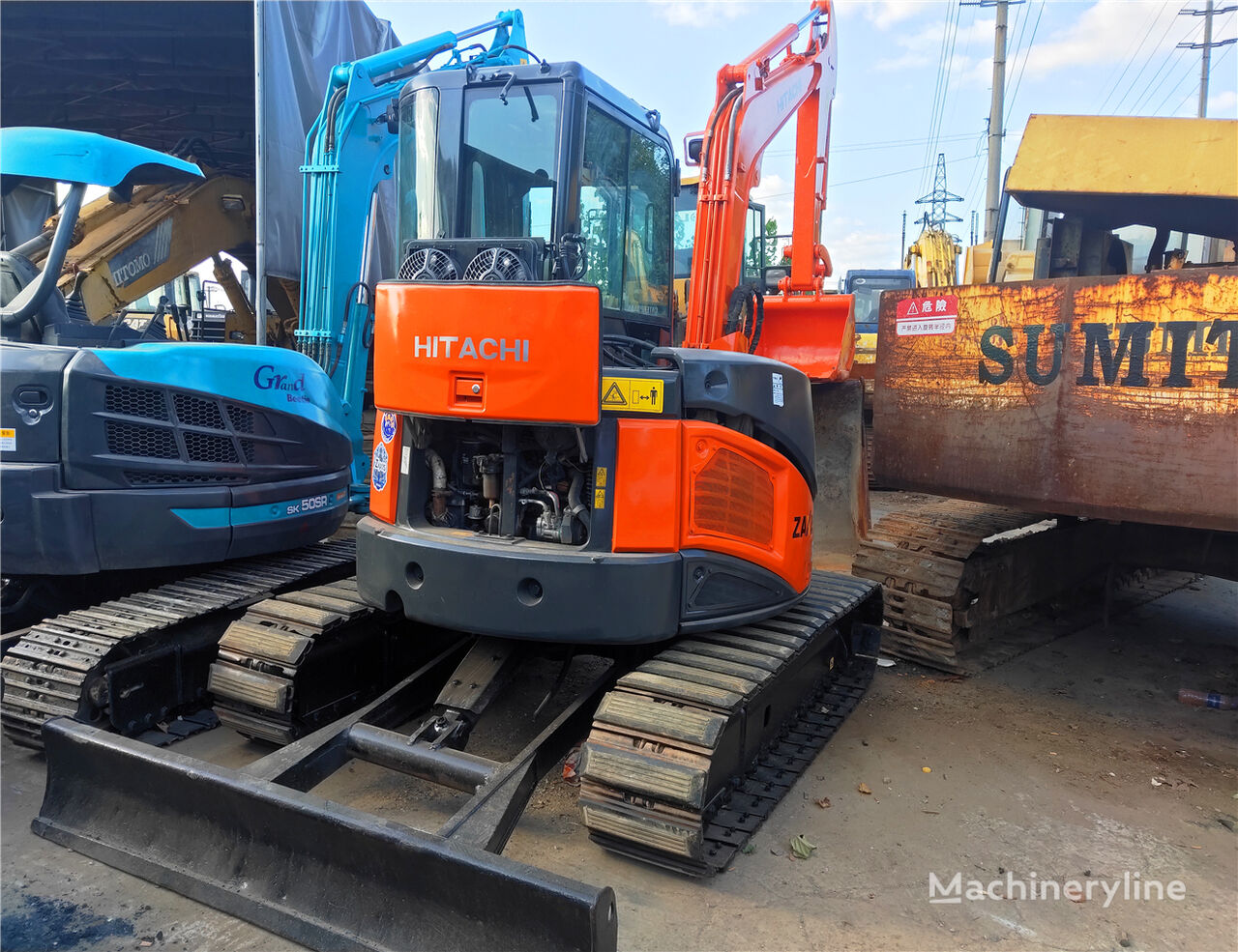 Hitachi zx55 excavadora de cadenas