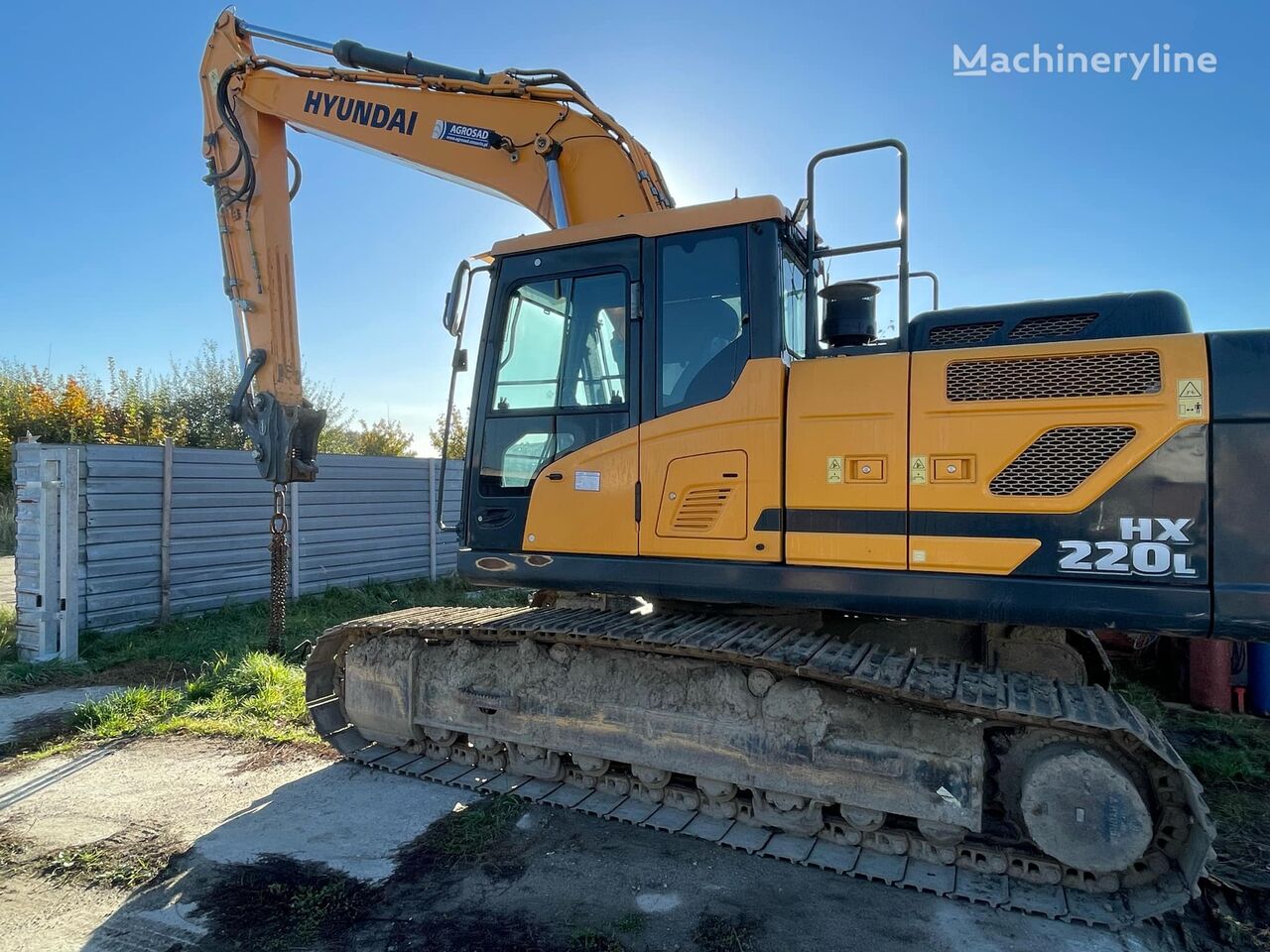 Hyundai HX220 tracked excavator