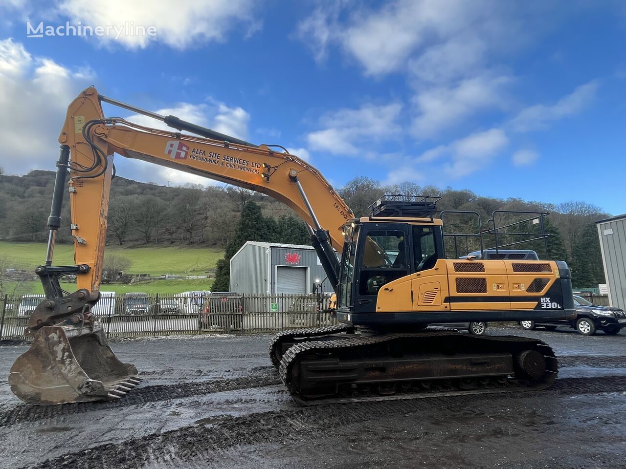 Hyundai HX330L tracked excavator