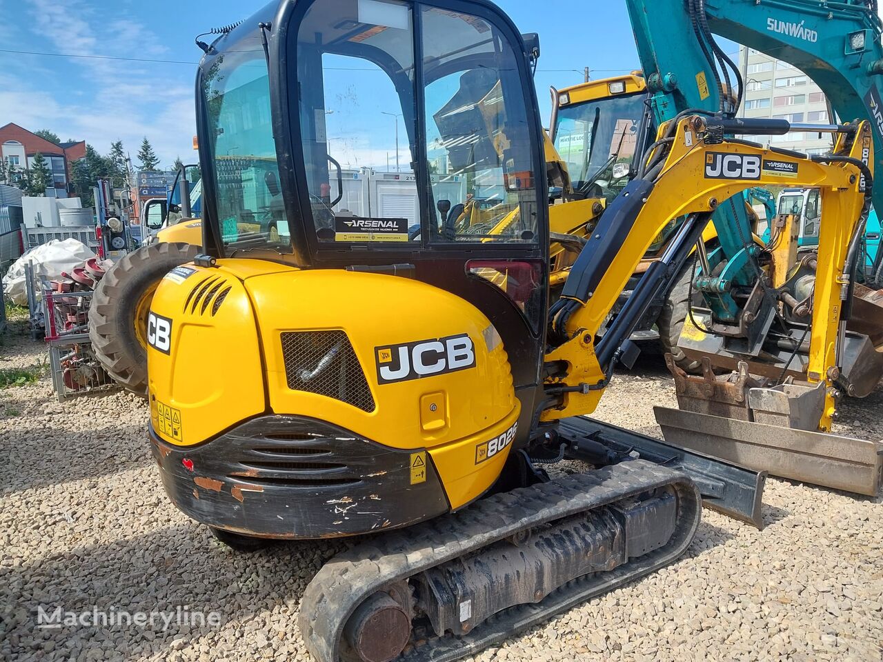 JCB excavadora de cadenas