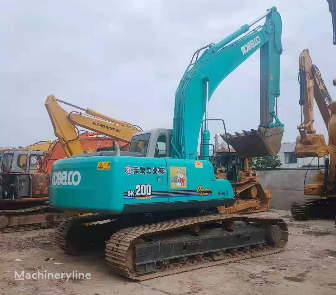 Kobelco SK200 tracked excavator