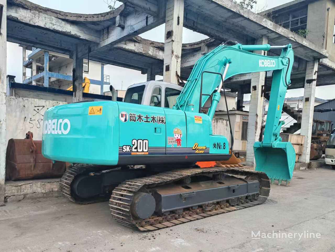 Kobelco SK200 tracked excavator