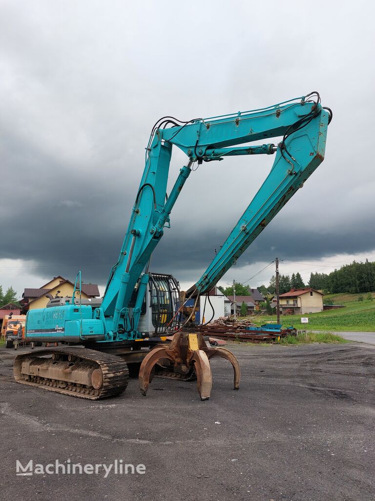 Kobelco SK220 tracked excavator