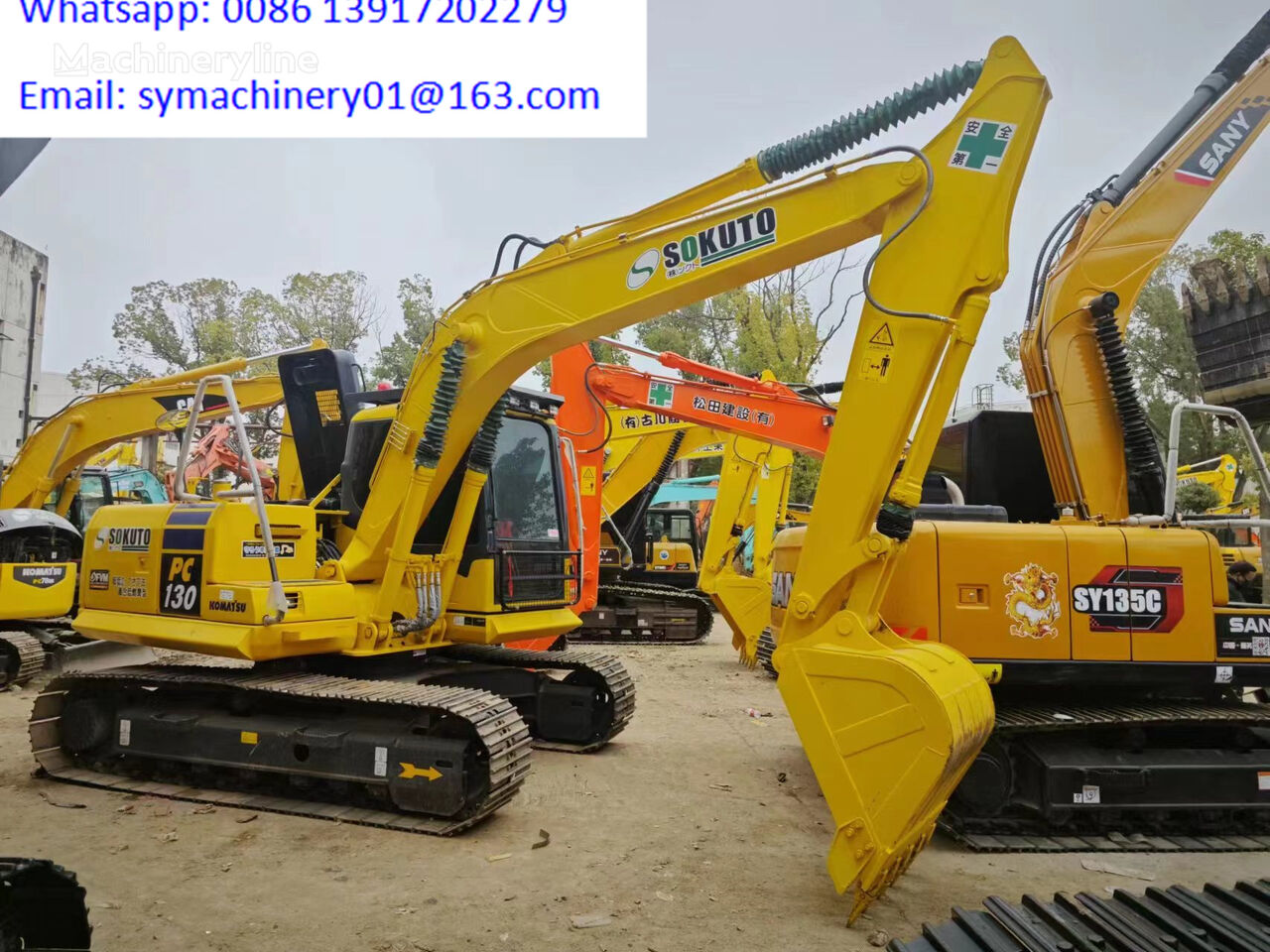 Komatsu PC130 Kettenbagger