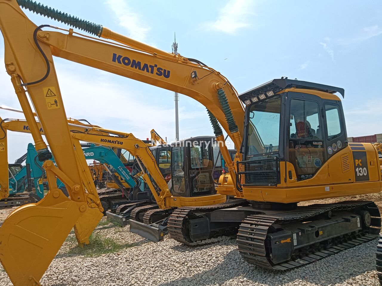 Komatsu PC130 tracked excavator