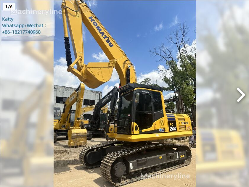 Komatsu PC200-8 tracked excavator