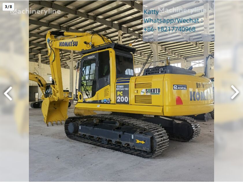 Komatsu PC200-8 excavadora de cadenas