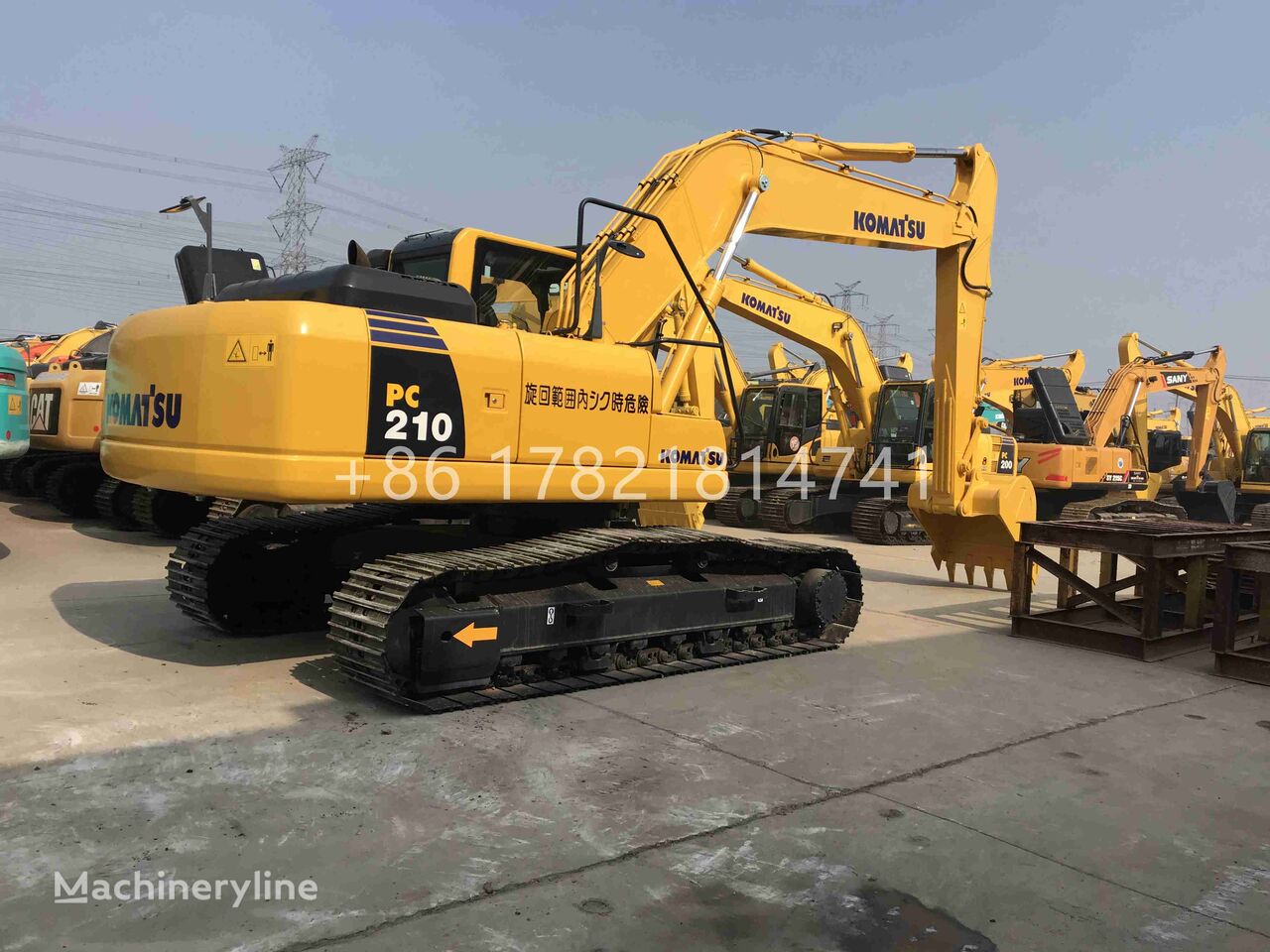 Komatsu PC210-8 tracked excavator