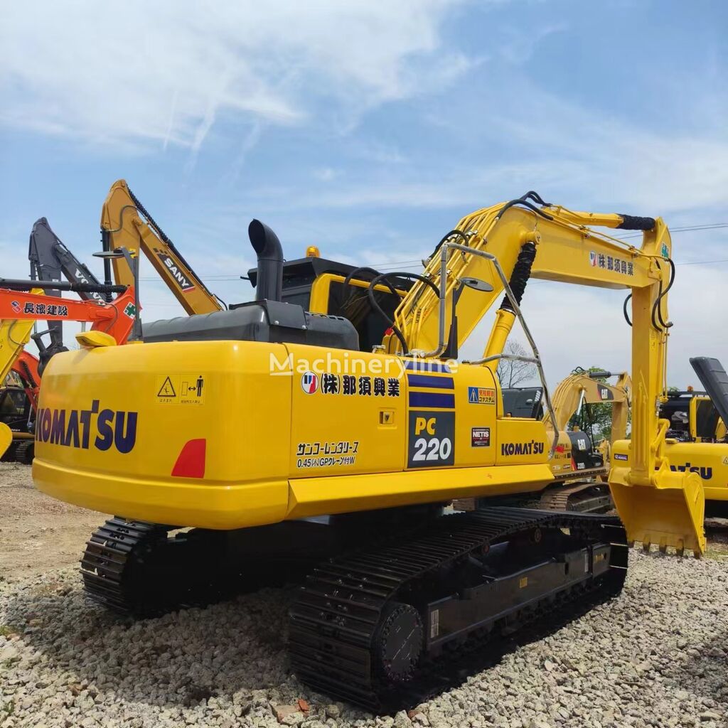 Komatsu PC220 tracked excavator