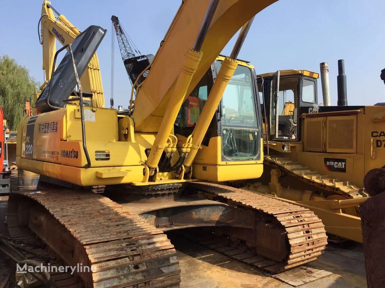 Komatsu PC220-7 tracked excavator