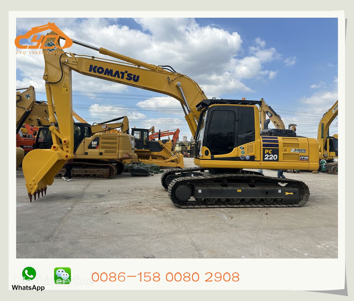 Komatsu PC220-8MO tracked excavator