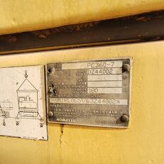 Pelle sur chenilles Komatsu PC360 à vendre - Image 11 | Machineryline TD Pelle sur chenilles Komatsu PC360 | Image 11 - Machineryline