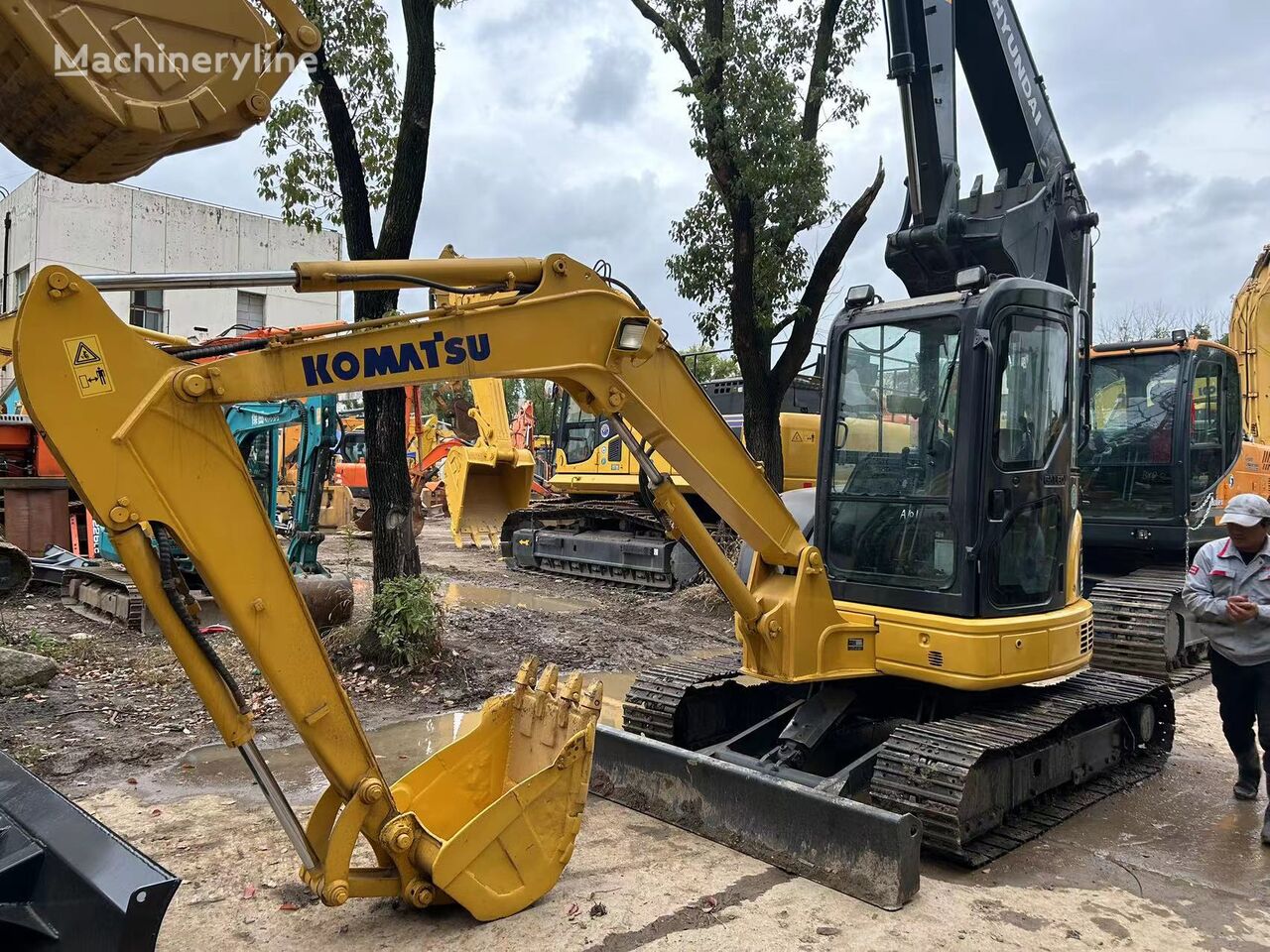 Komatsu PC55 tracked excavator