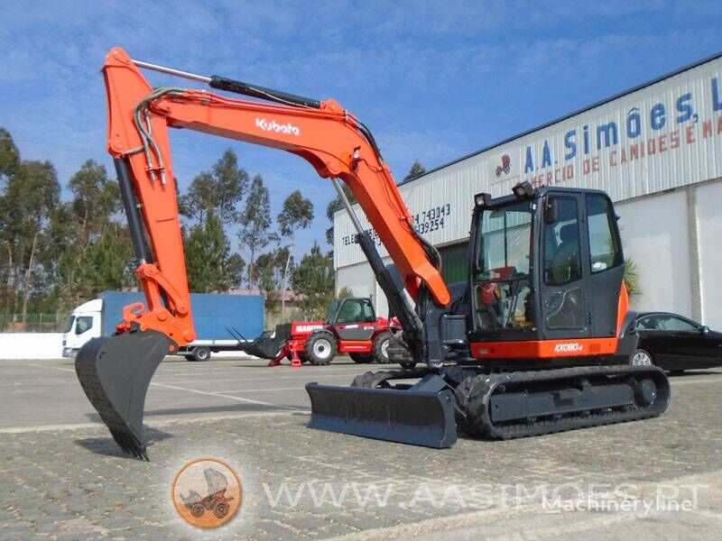 Kubota KX 080-4 tracked excavator