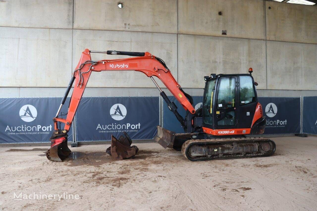 Kubota KX080-4 tracked excavator