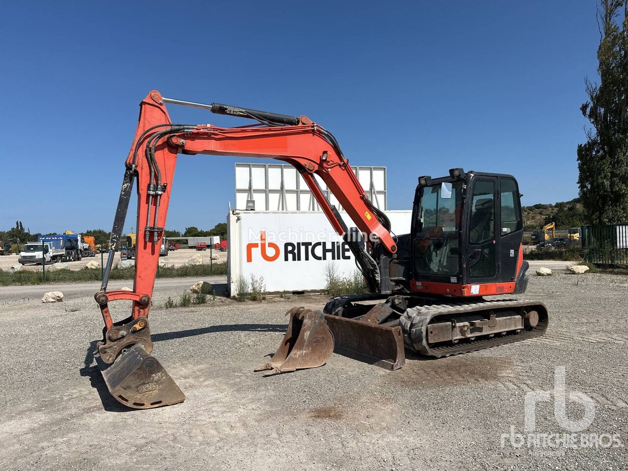 Kubota KX080-4 Midi-Pelle telakaivinkone