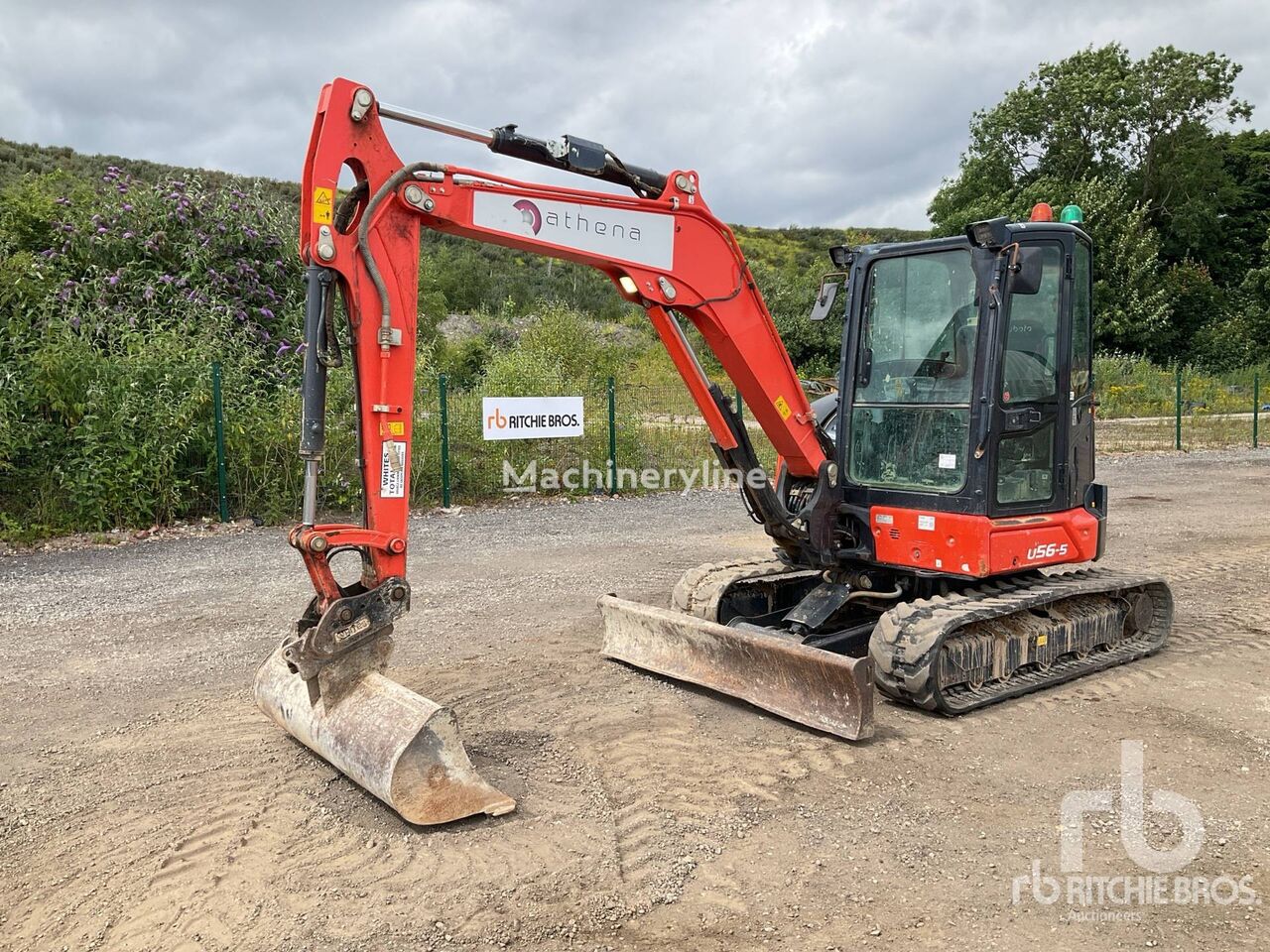 Kubota U56-5 tracked excavator