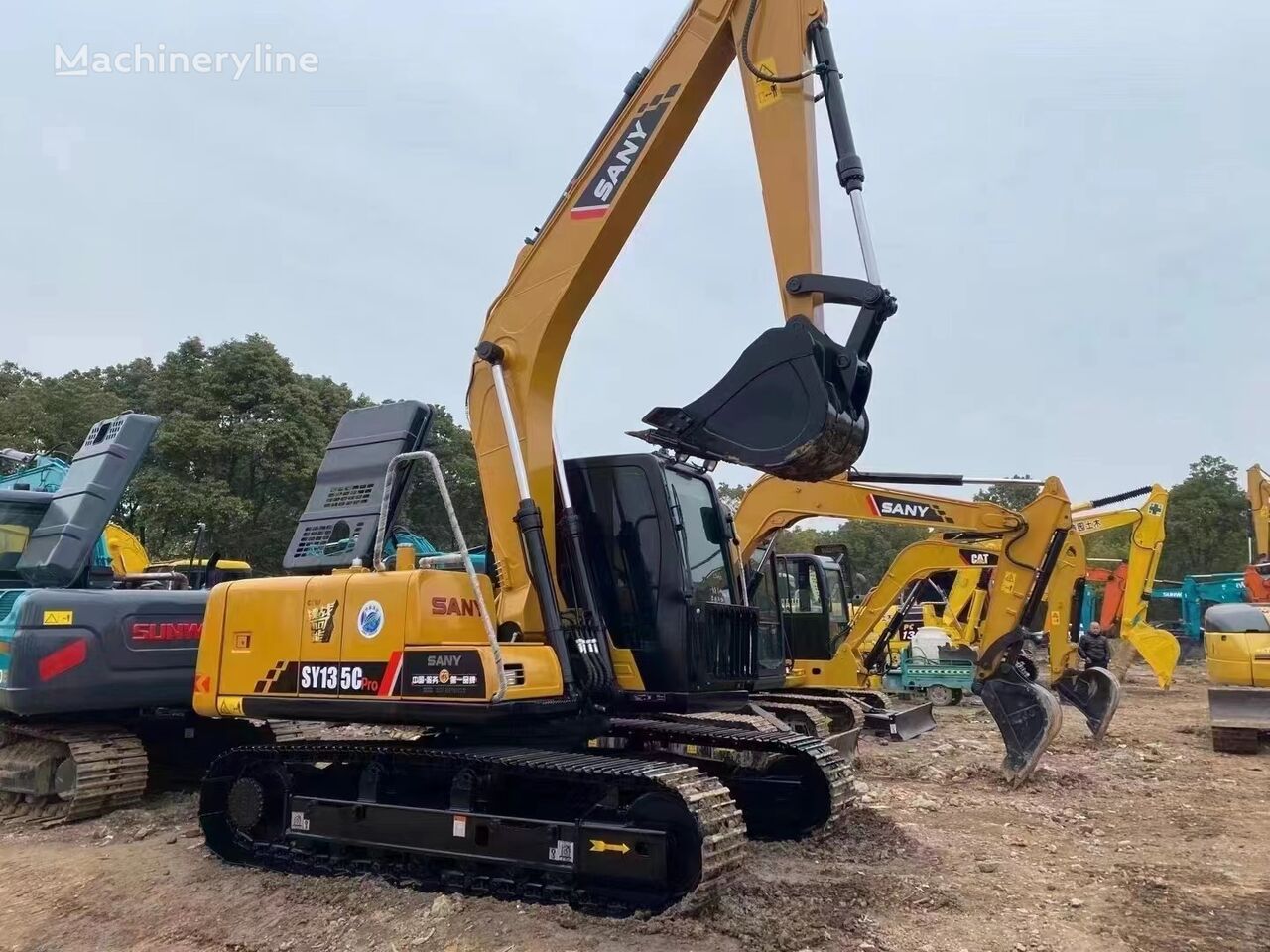 Sany SY 135 tracked excavator