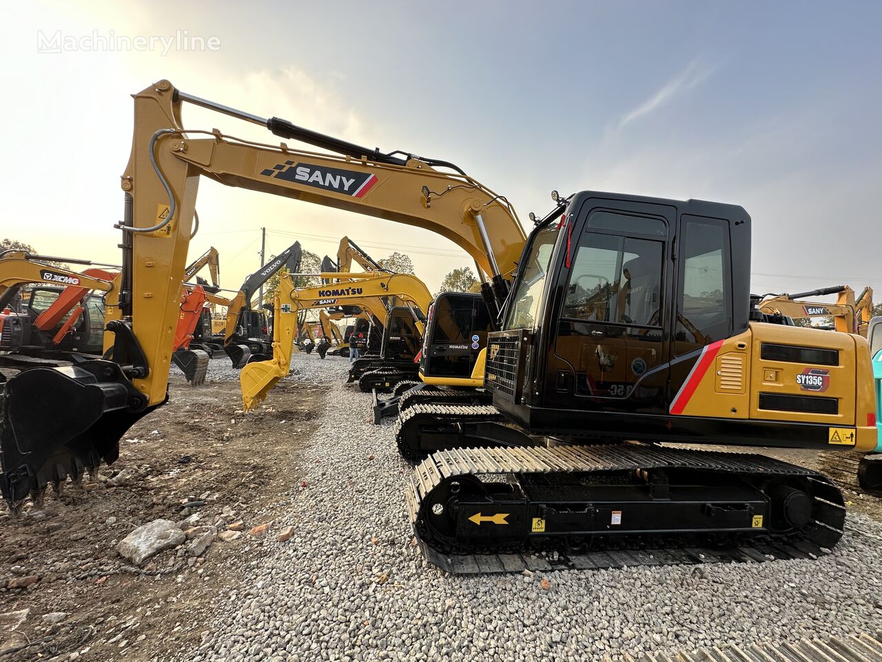 Sany SY 135C tracked excavator