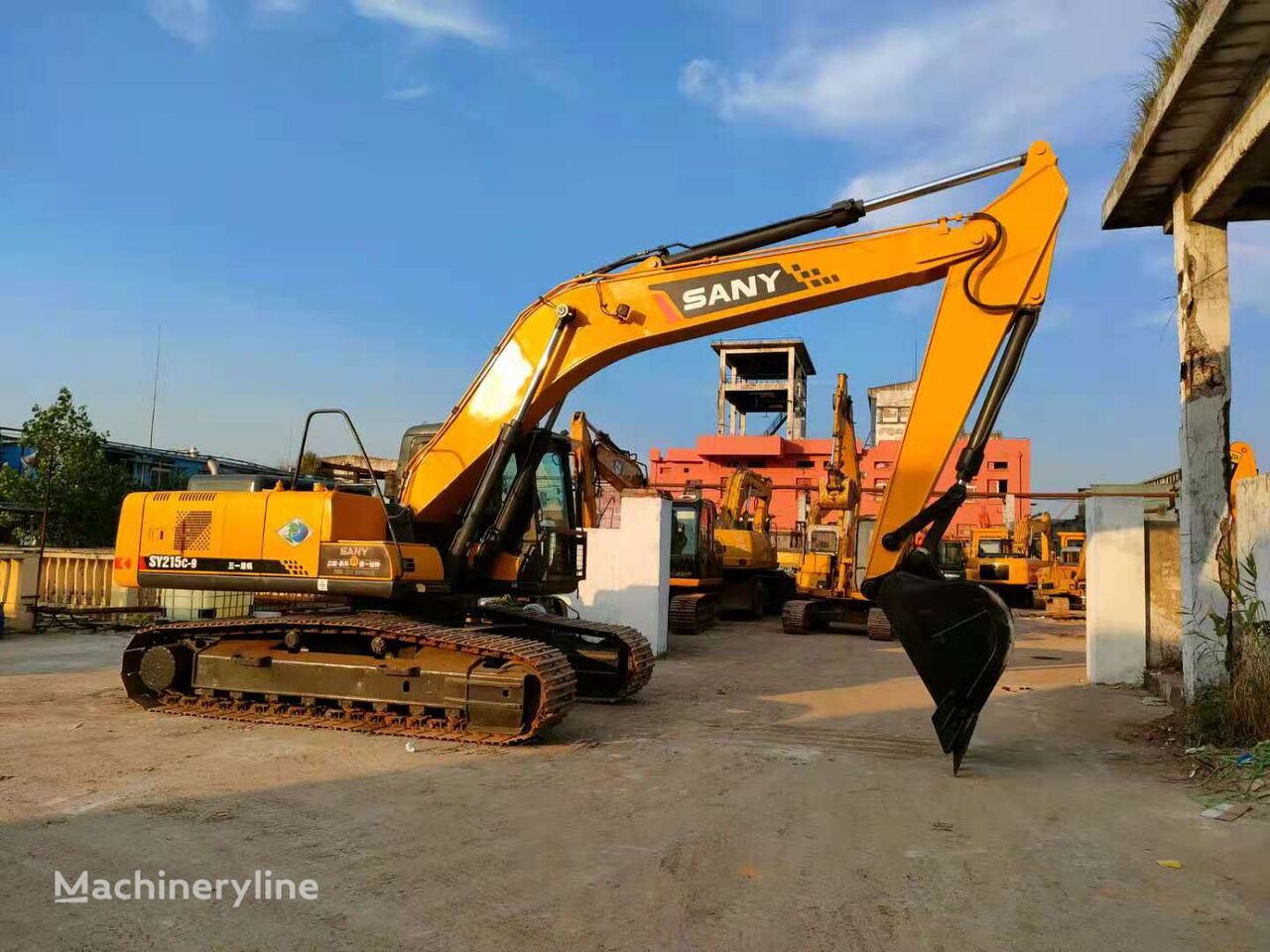 Sany SY 215 tracked excavator