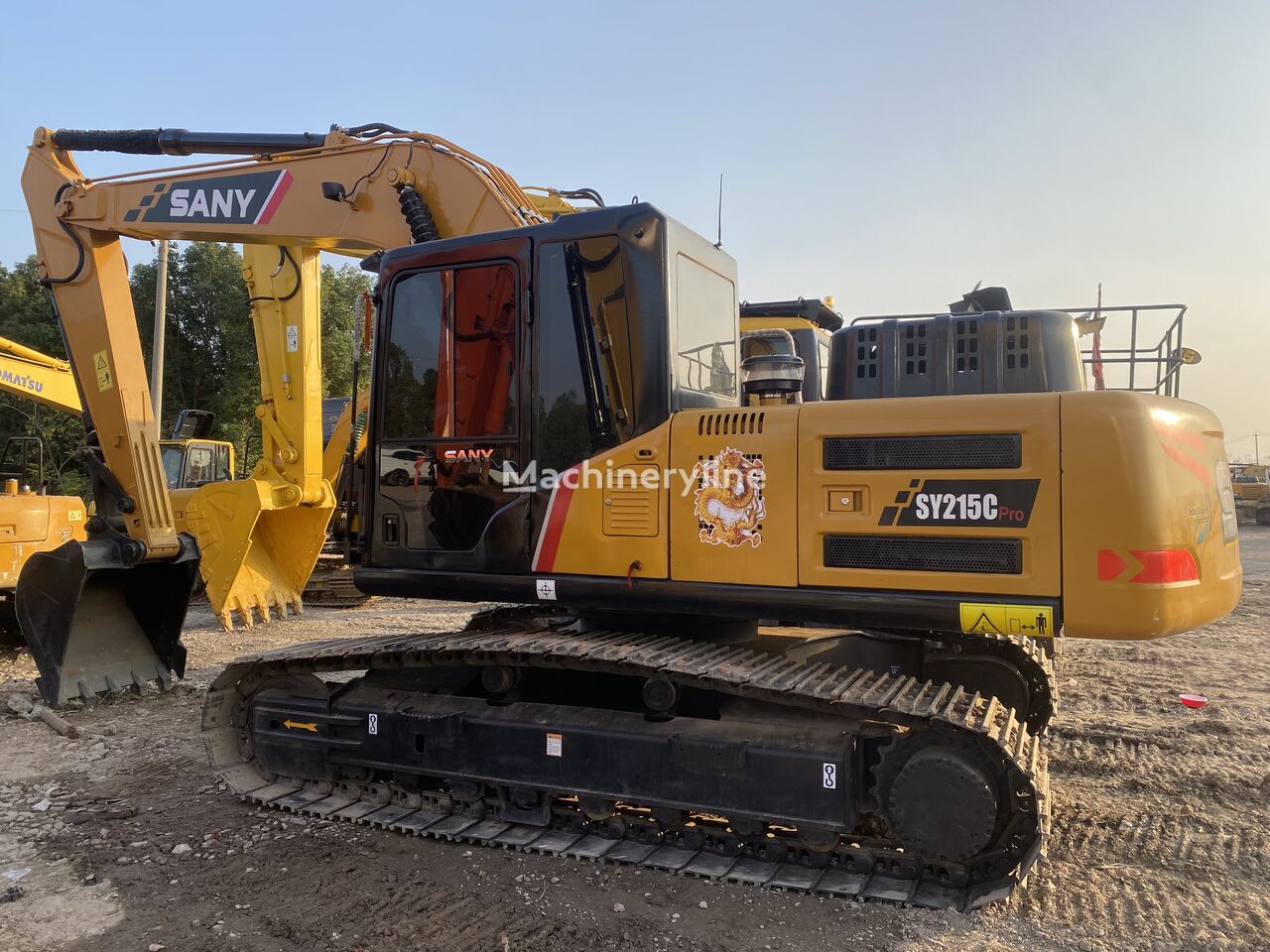 Sany SY 215 tracked excavator