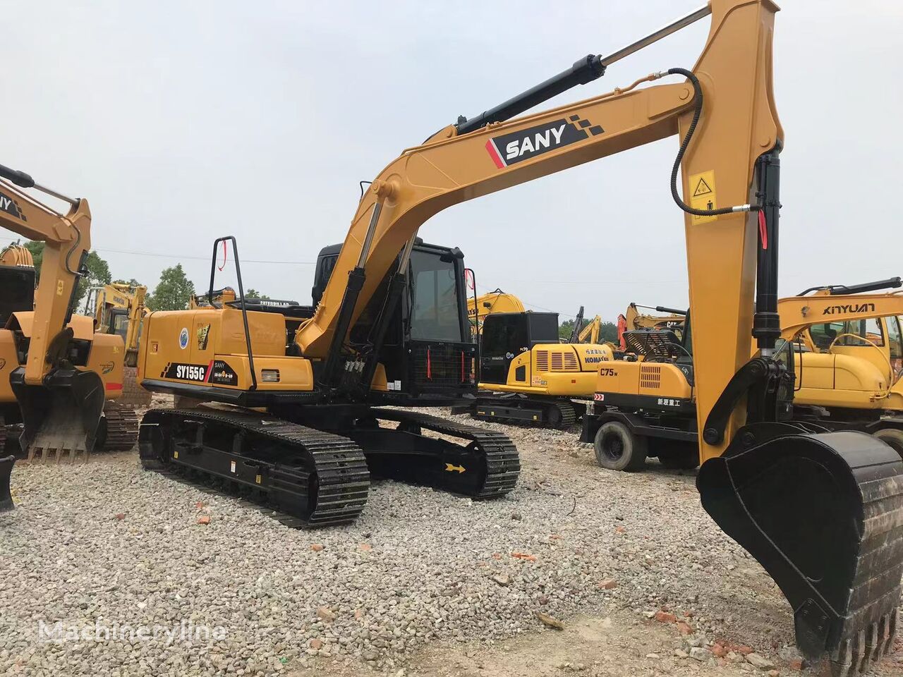 Sany SY155C tracked excavator