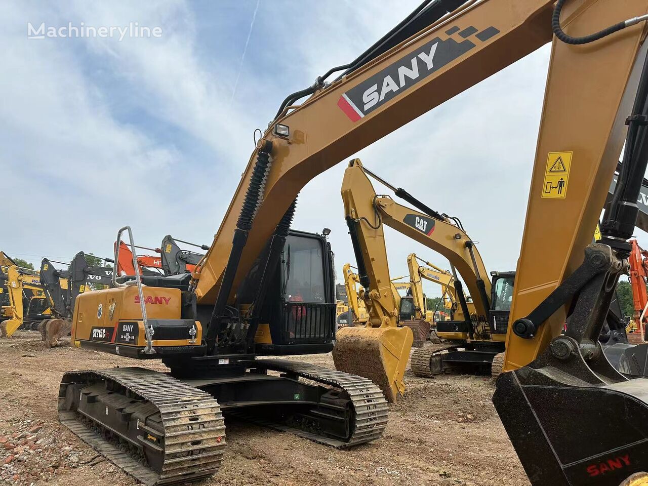 Sany SY215 tracked excavator