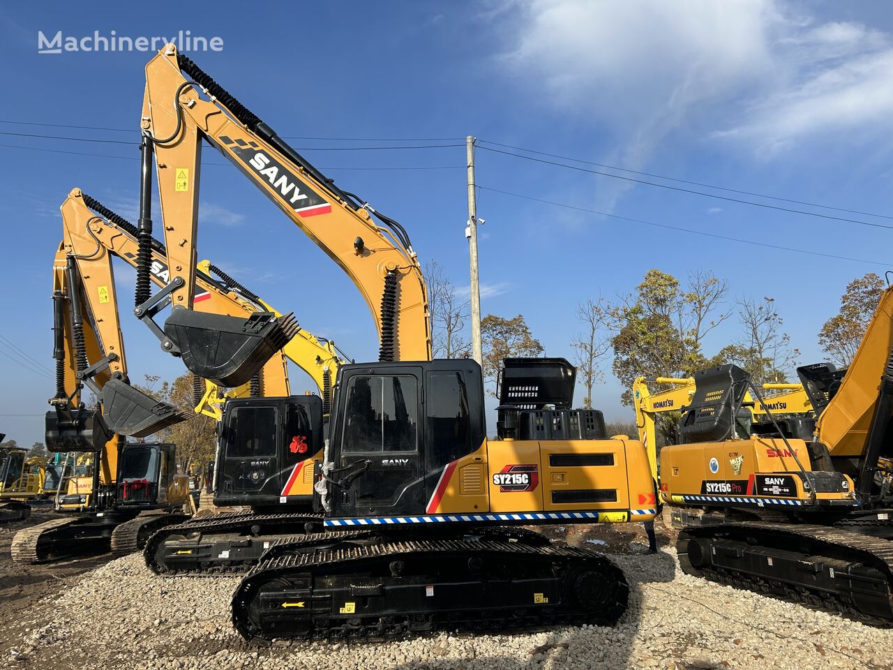 Sany SY215C tracked excavator