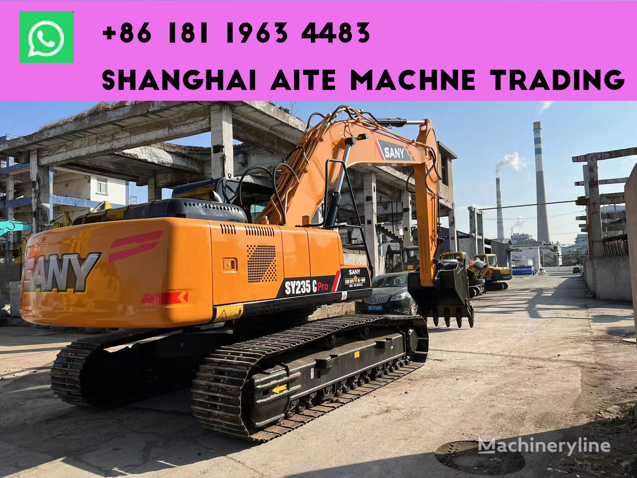 Sany SY235C tracked excavator